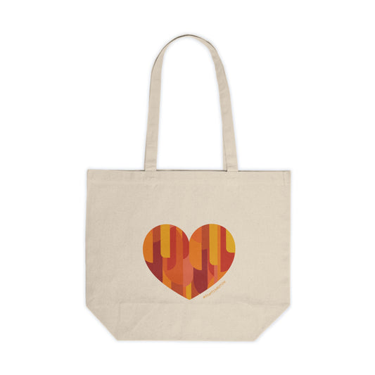 Heart Pattern Canvas Shopping Tote - Eco-Friendly, #HeartsInMotion