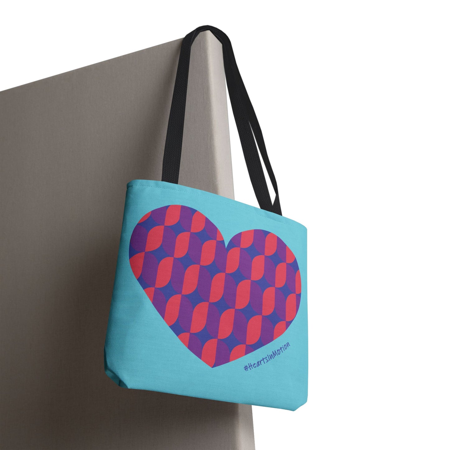 Colourful Heart Pattern Tote Bag - Perfect for Everyday Use - #HeartsInMotion