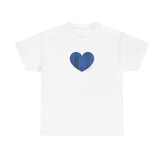 Heart Pattern Heavy Cotton Tee - Soft & Colourful Casual Wear - #HeartsInMotion
