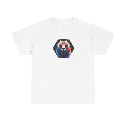 Colorful Bear Graphic Unisex Heavy Cotton Tee