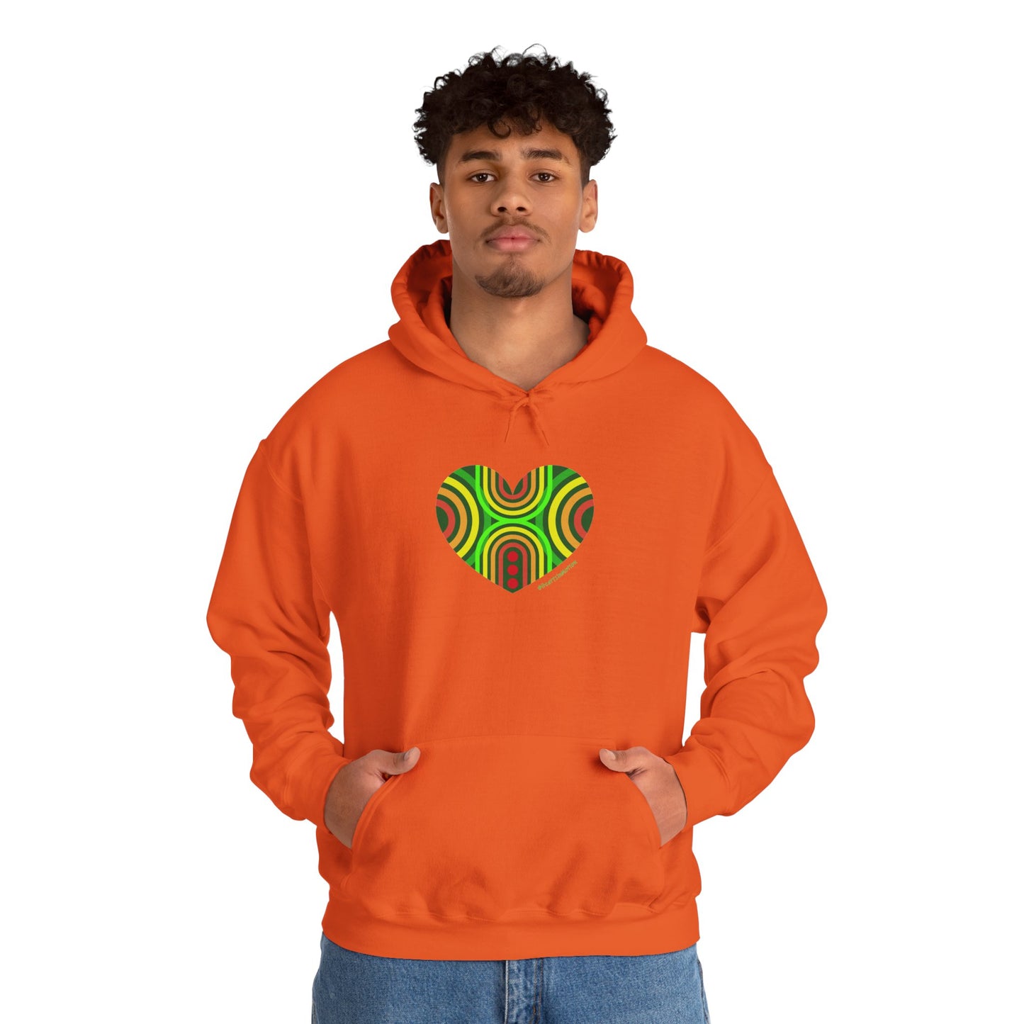 Colourful Heart Sweatshirt - Cozy Unisex Hoodie - #HeartsInMotion