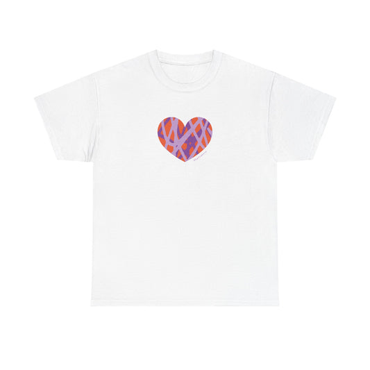 Colorful Heart Unisex Tee - Perfect for Love & Friendship #HeartsInMotion