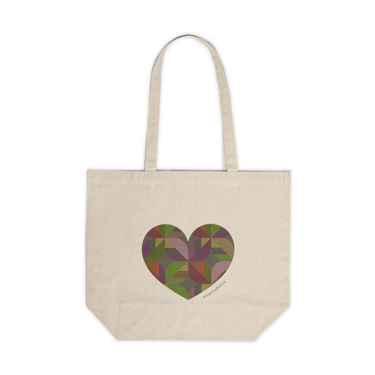 Colourful Heart Canvas Shopping Tote | Eco-Friendly Bag, #HeartsInMotion