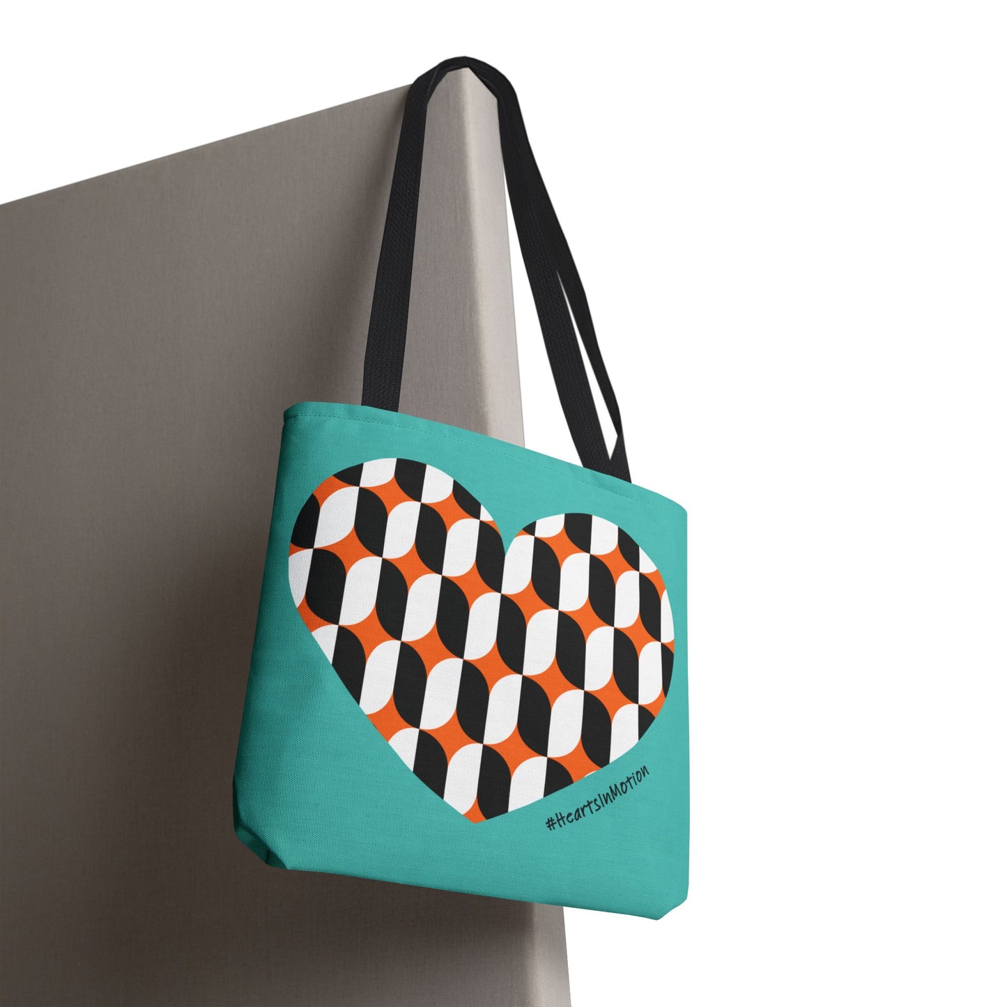 Colourful Geometric Heart Tote Bag - Perfect for Everyday Use