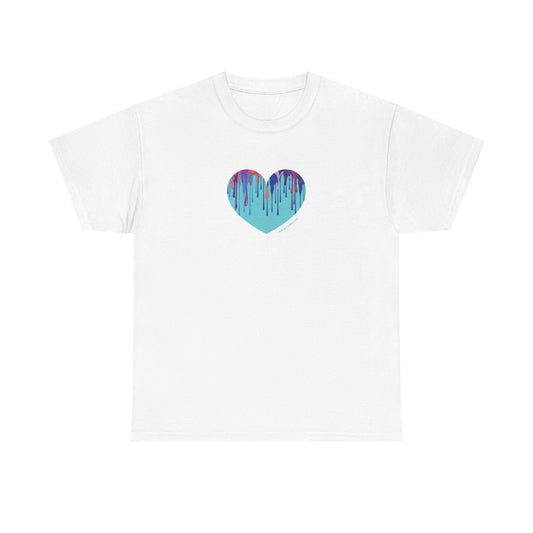 Dripping Heart Graphic Unisex - Perfect for Casual Wear - #HeartsInMotion