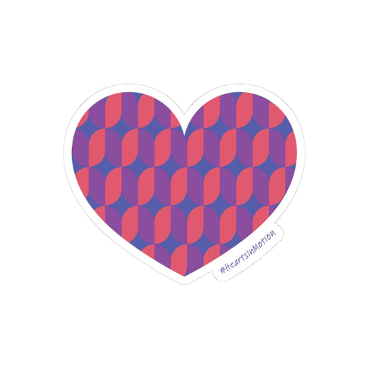 Heart Pattern Stickers, Cute Decor for Laptops, Journals, #HeartsInMotion