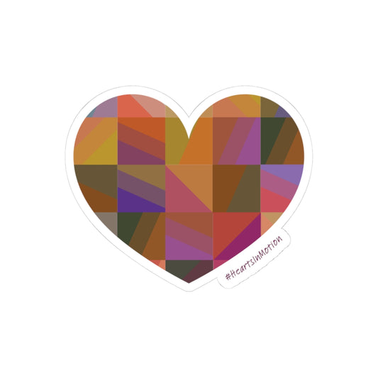 Colourful Heart Die Cut Stickers | Boho Decor, #HeartsInMotion