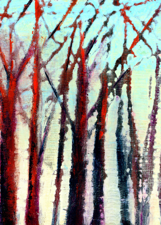 Winds of Change 5x7 Art Print - Abstract Nature-Inspired Artwork