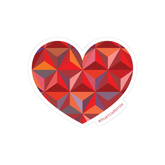 Colourful Heart Stickers for Laptops, Journals, Water Bottles, #HeartsInMotion
