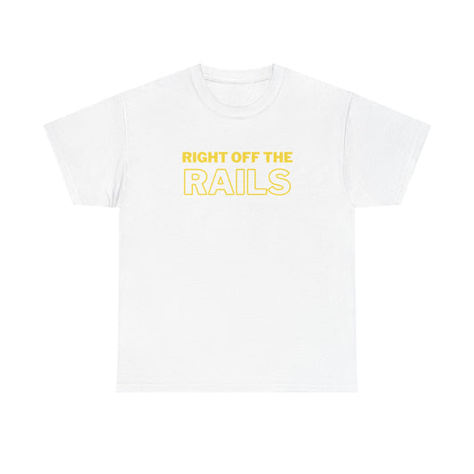 Right Off The Rails Unisex Heavy Cotton Tee | Casual Graphic Shirt