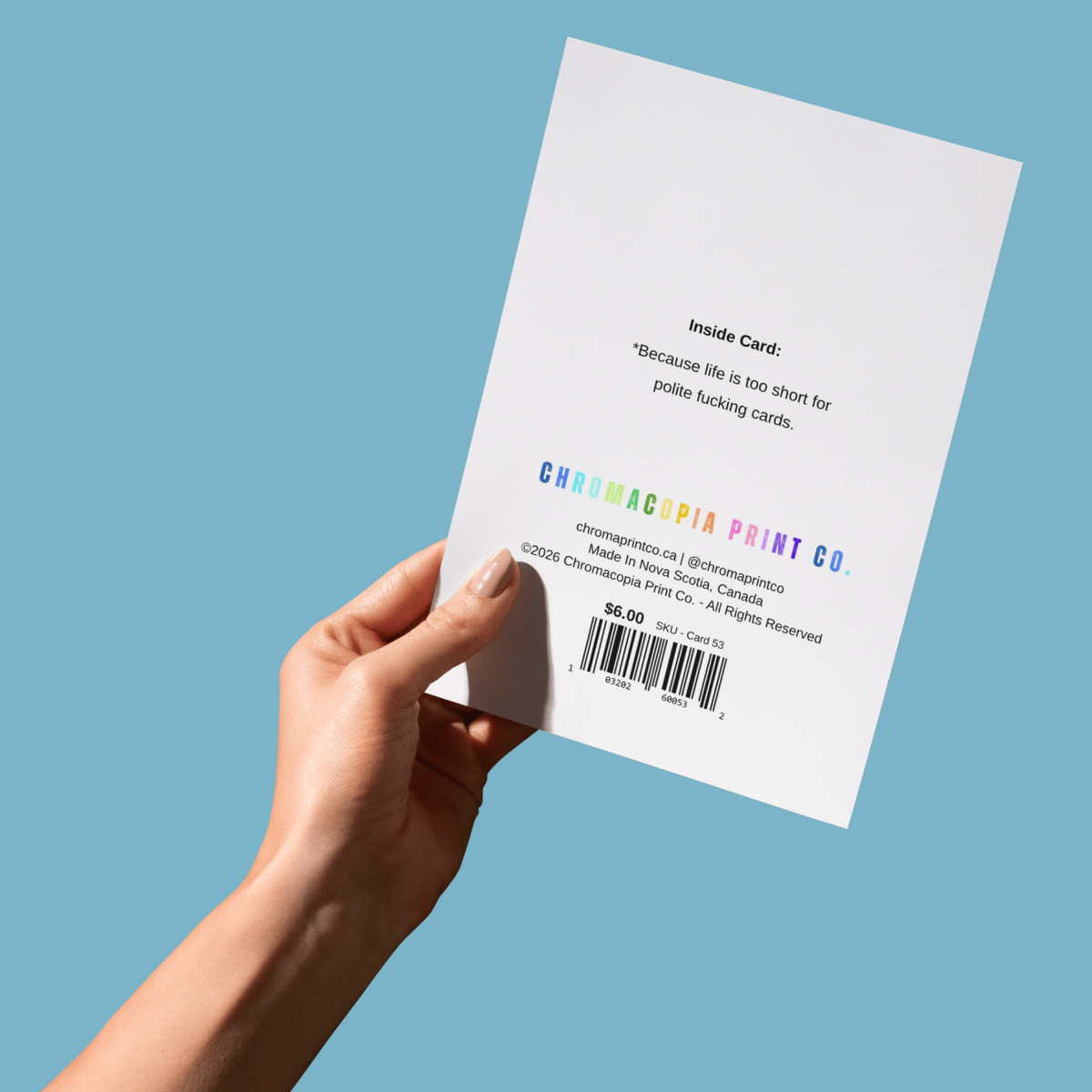Fuck Checkboxes – Funny, Rude & Sarcastic Greeting Card for Adults