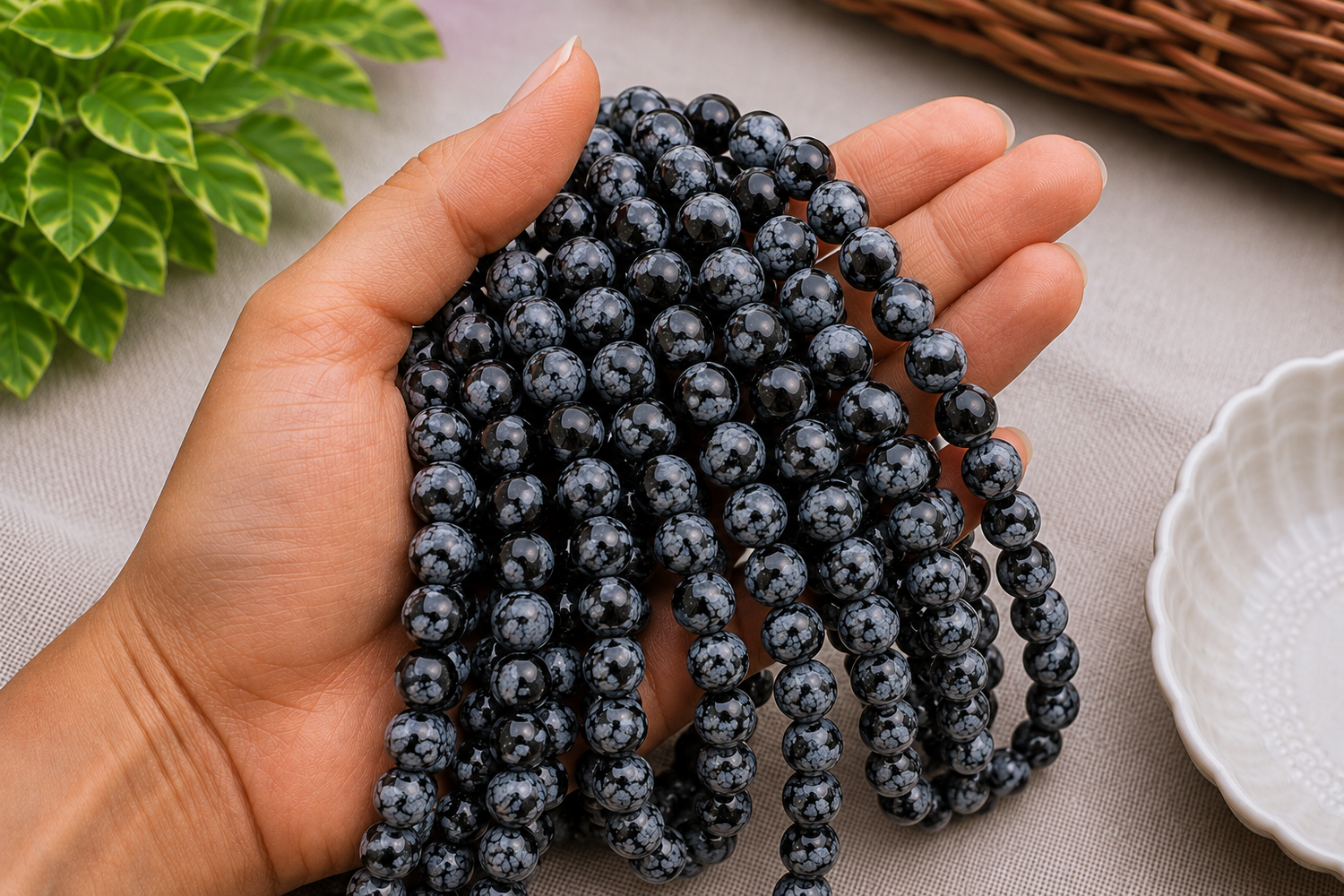 Snowflake Obsidian