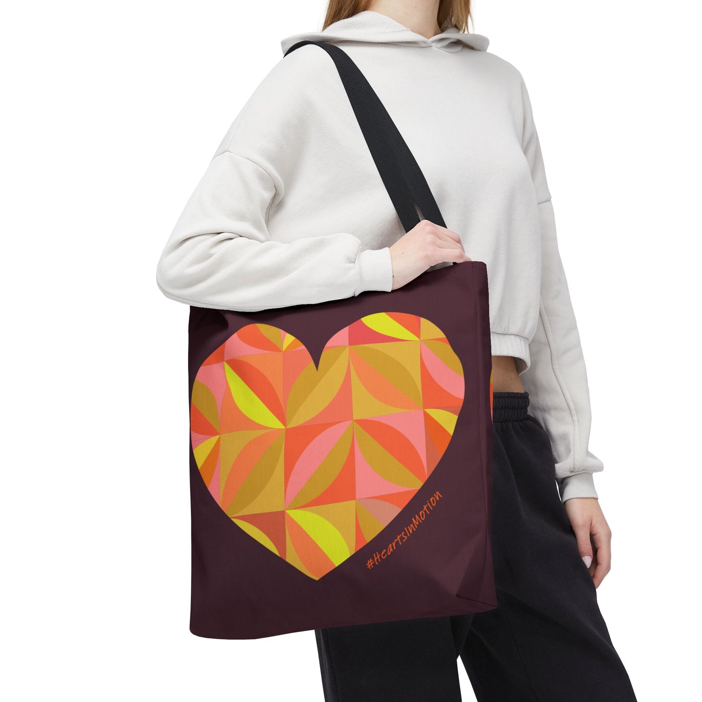 Heart Pattern Tote Bag | #HeartsInMotion | Stylish & Vibrant