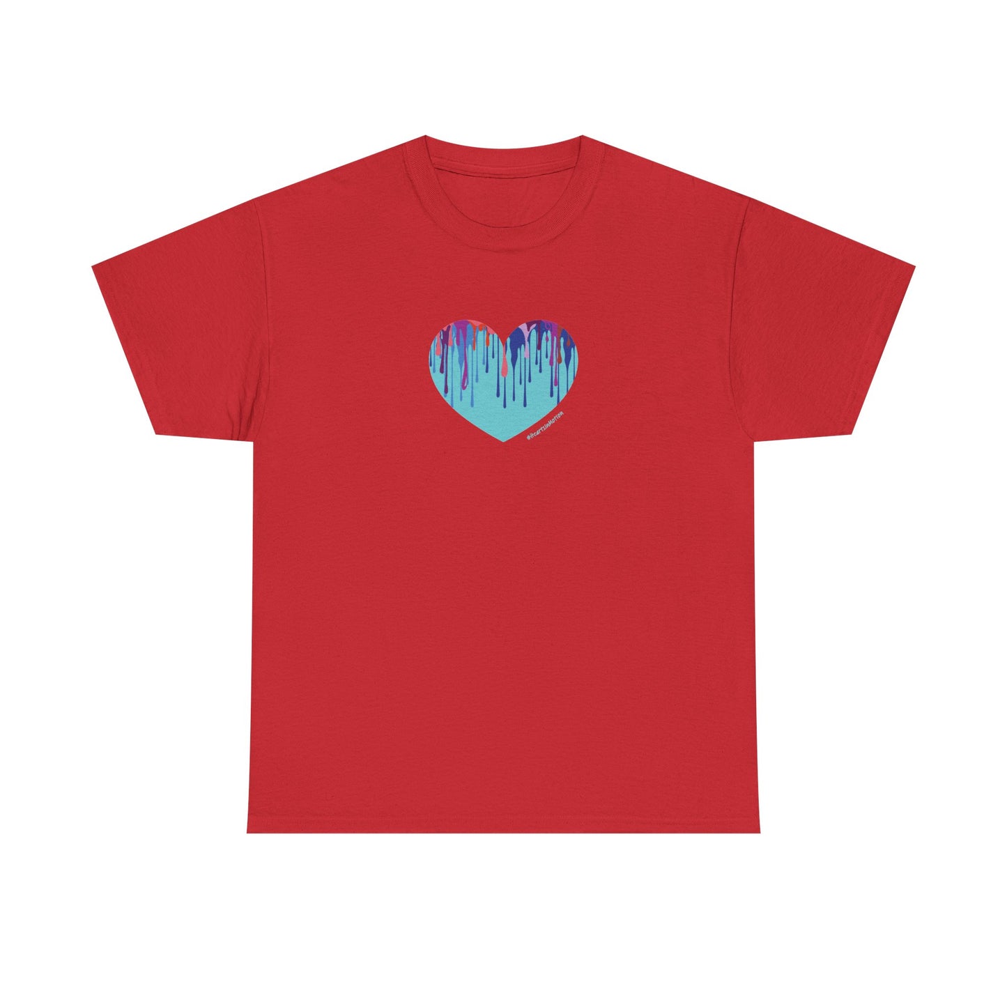 Dripping Heart Graphic Unisex - Perfect for Casual Wear - #HeartsInMotion