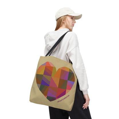Colourful Heart Tote Bag - Love & Positivity - #HeartsInMotion