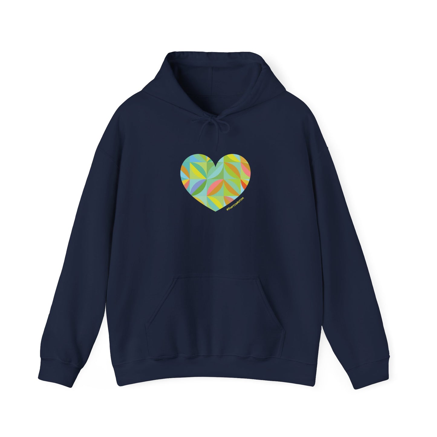 Colourful Heart Leaf Design Unisex Hoodie - Cozy and Stylish - #HeartsInMotion