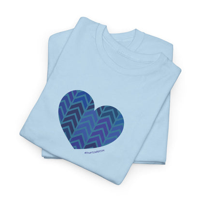 Heart Pattern Heavy Cotton Tee - Soft & Colourful Casual Wear - #HeartsInMotion