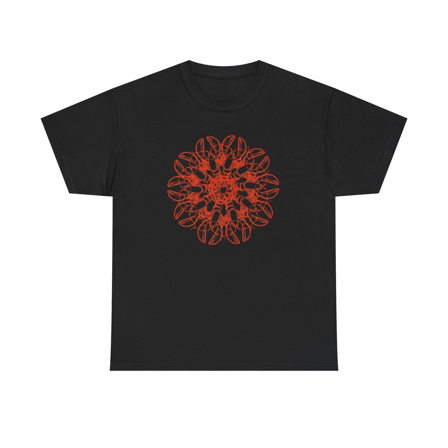Lobster Mandala Blossom Unisex Heavy Cotton Tee