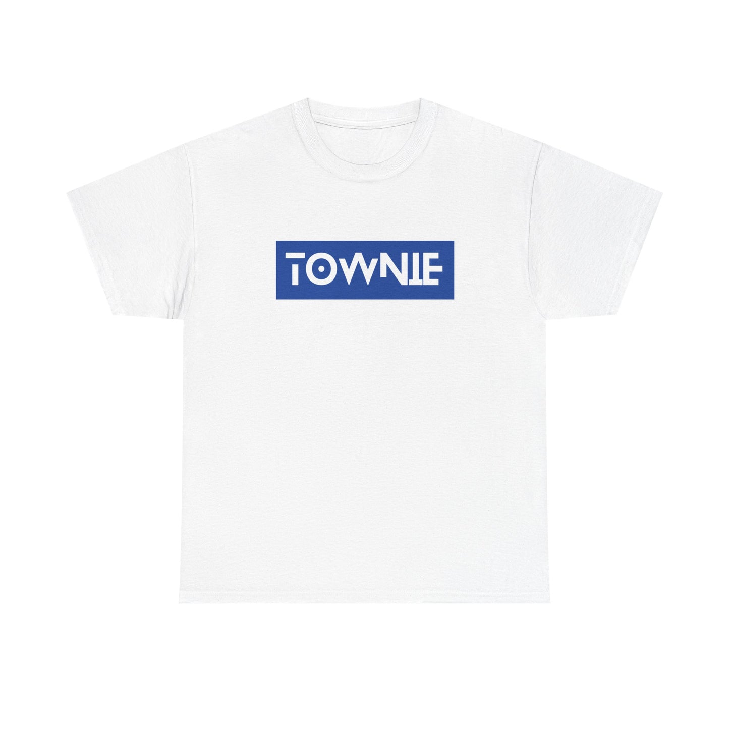 Unisex Heavy Cotton Tee with 'TOWNIE' Print - Casual Style for Everyday Wear