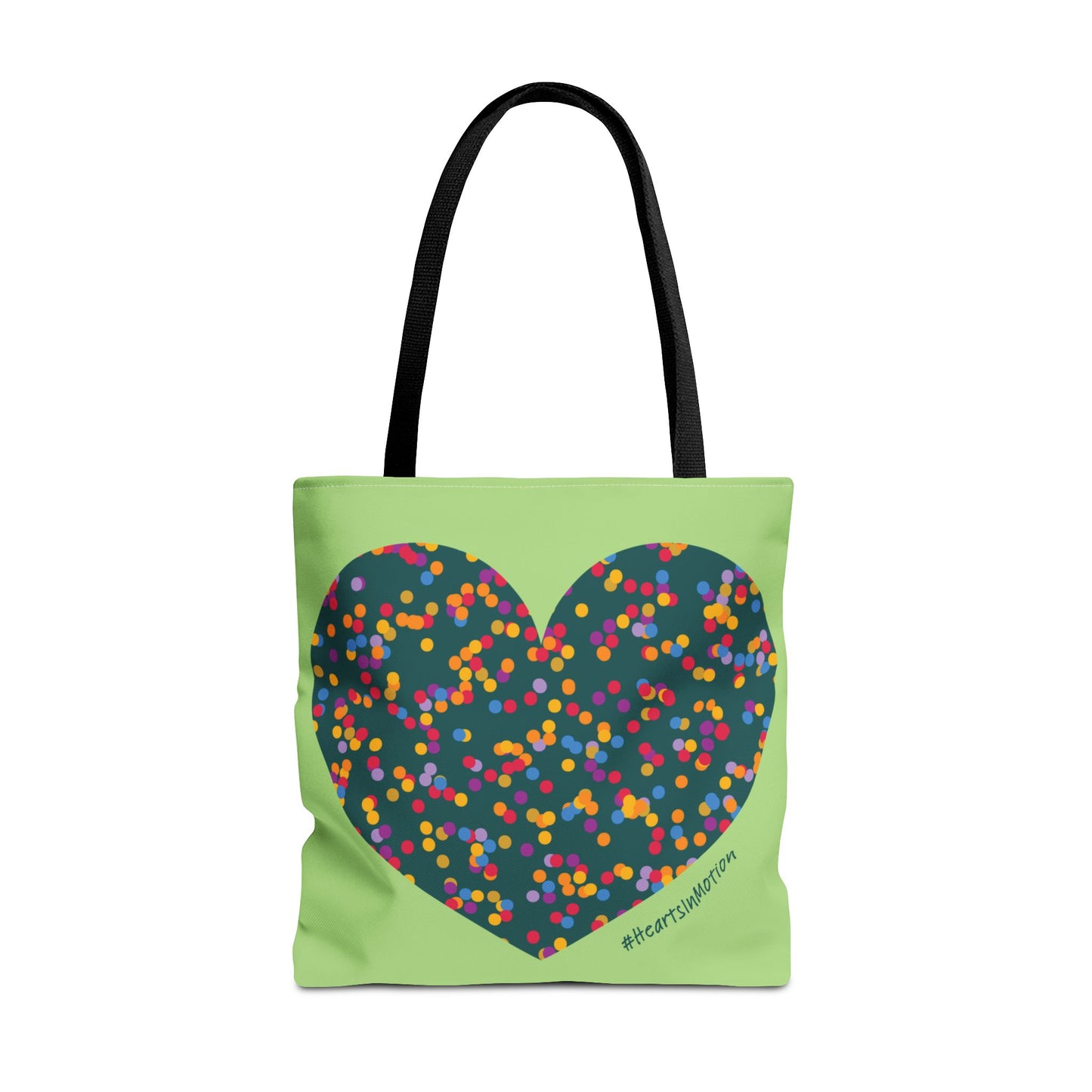 Colourful Heart Dot Tote Bag - Eco-Friendly - #HeartsInMotion