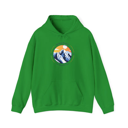 Mountain Sunset Hooded Sweatshirt | Outdoor Adventure Apparel | Nature Lovers