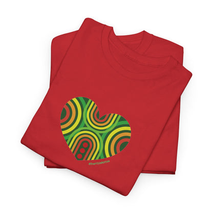 Colourful Heart Vibe Unisex Heavy Cotton Tee - #HeartsInMotion