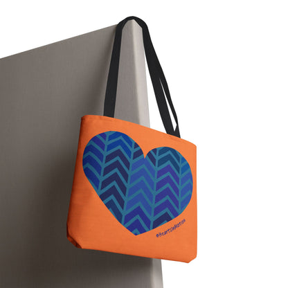 Vibrant Heart Pattern Tote Bag - Perfect for Everyday Use - #HeartsInMotion