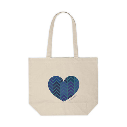 Eco-Friendly Heart Pattern Canvas Shopping Tote - #HeartsInMotion