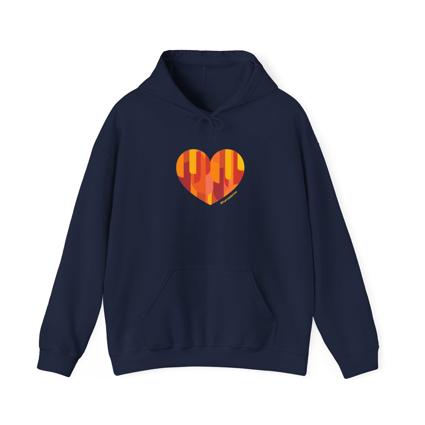 Patterned Heart Unisex Hoodie – Cozy & Colourful #HeartsInMotion