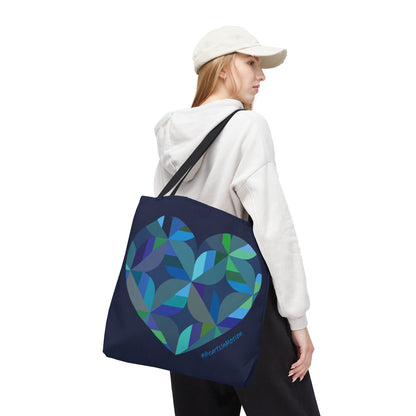 Heart Pattern Tote Bag, Eco-Friendly Carryall, #HeartsInMotion
