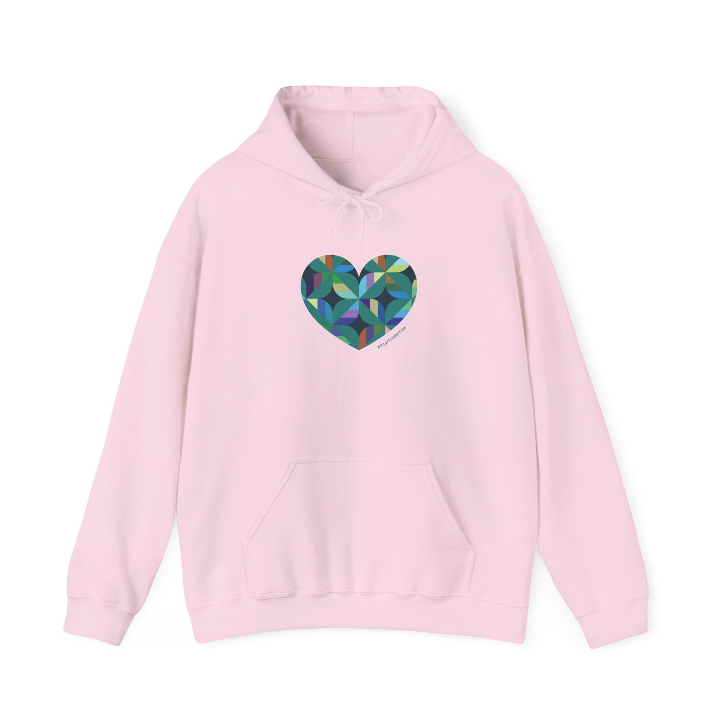 Colourful Heart Design Unisex Hoodie | Cozy Sweatshirt, #HeartsInMotion