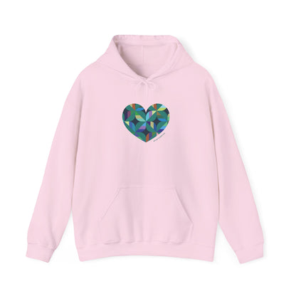 Colourful Heart Design Unisex Hoodie | Cozy Sweatshirt, #HeartsInMotion