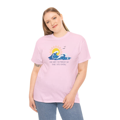 Heart As Wild As The Atlantic Unisex Tee, Ocean Lover T-Shirt