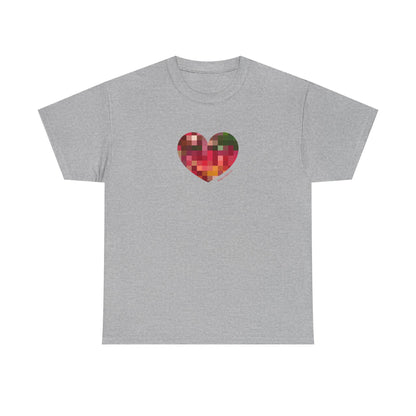 Pixel Heart Unisex Heavy Cotton Tee | #HeartsInMotion