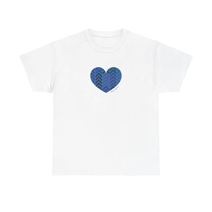 Heart Pattern Heavy Cotton Tee - Soft & Colourful Casual Wear - #HeartsInMotion