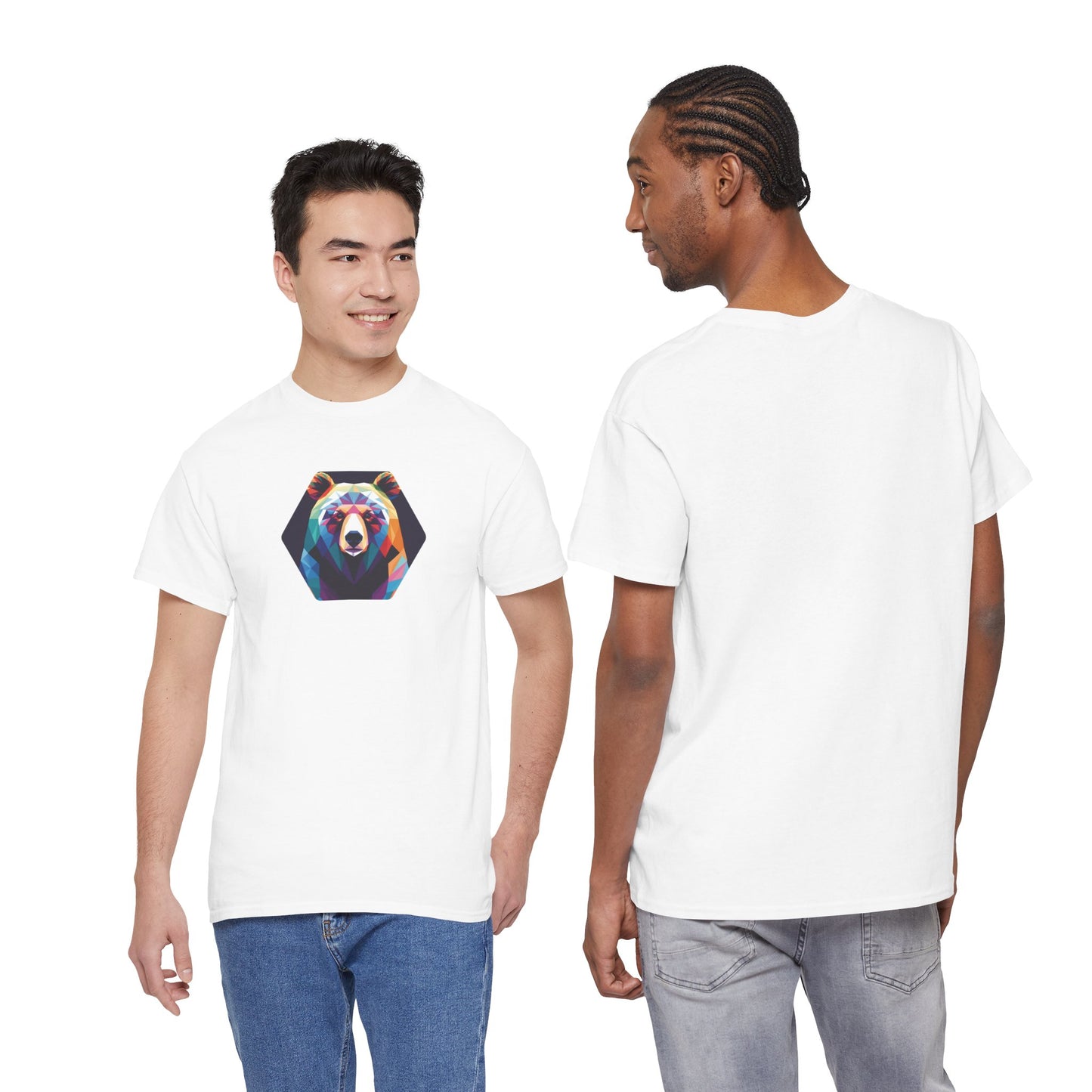 Colorful Bear Graphic Unisex Heavy Cotton Tee