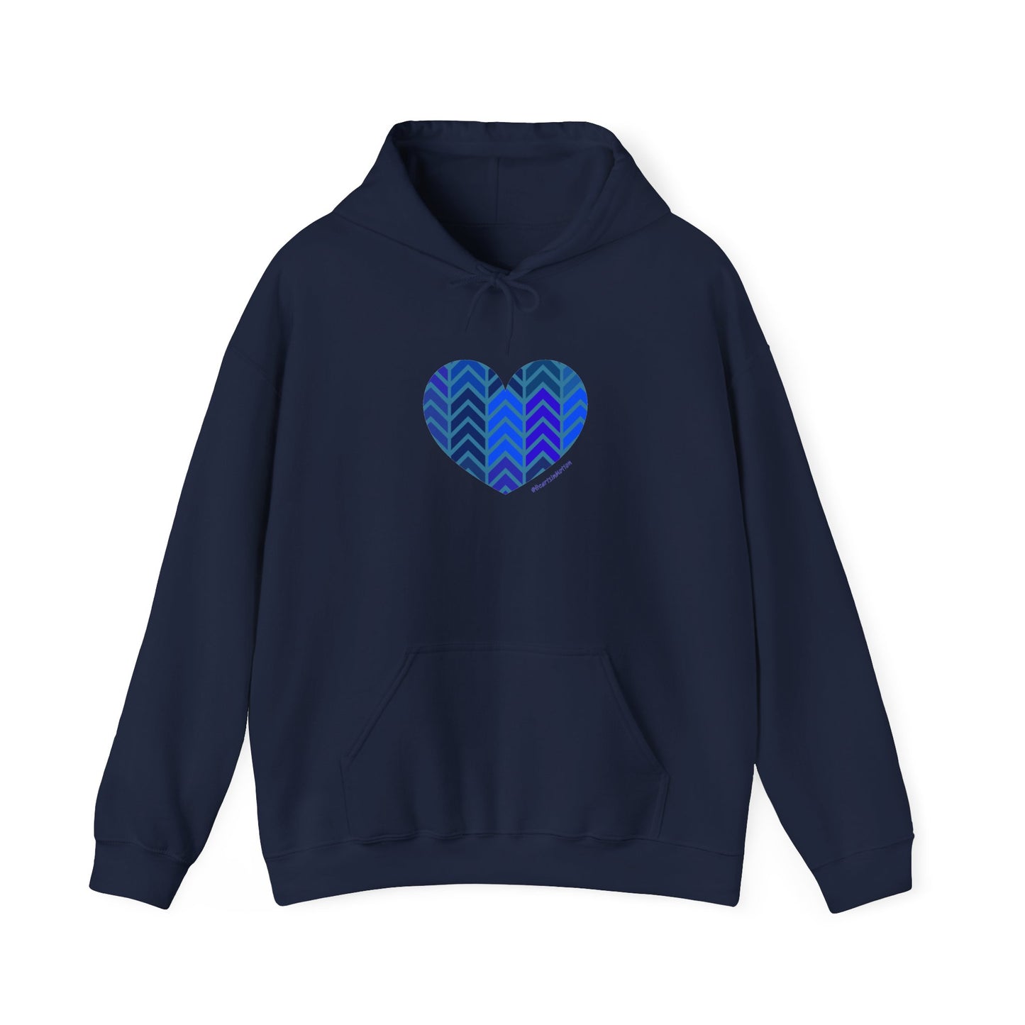 Cozy Heart Patterned Hoodie for Comfort and Style - #HeartsInMotion