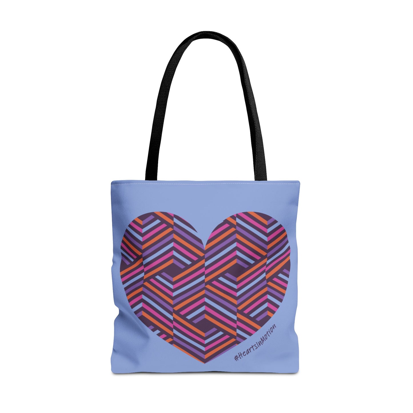 Disco Tote - Colorful Heart Pattern Tote Bag - #HeartsInMotion
