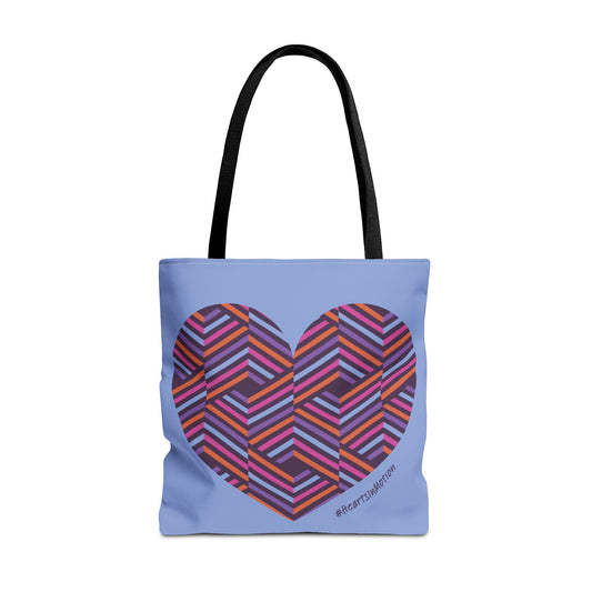 Disco Tote - Colorful Heart Pattern Tote Bag - #HeartsInMotion