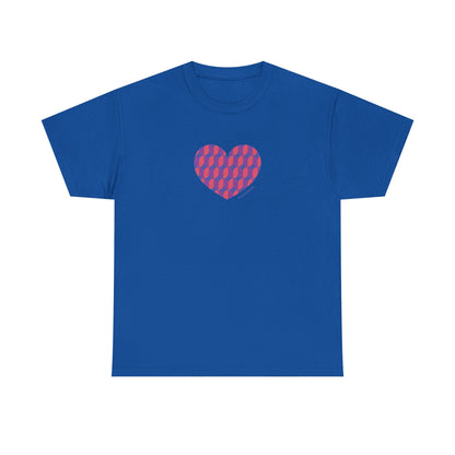 Colourful Heart Unisex Heavy Cotton Tee - #HeartsInMotion