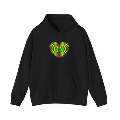 Colourful Heart Sweatshirt - Cozy Unisex Hoodie - #HeartsInMotion
