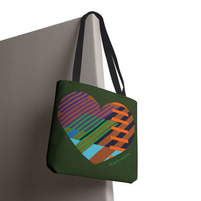 Colourful Heart Design Tote Bag - Perfect for Everyday Use - #HeartsInMotion
