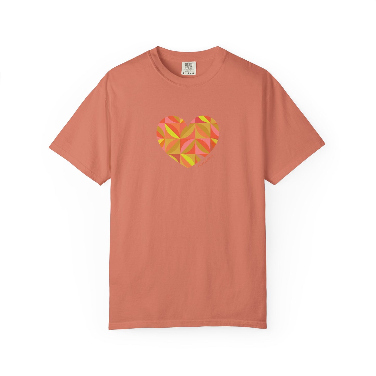 Heart Pattern Unisex Garment-Dyed T-Shirt | #HeartsInMotion