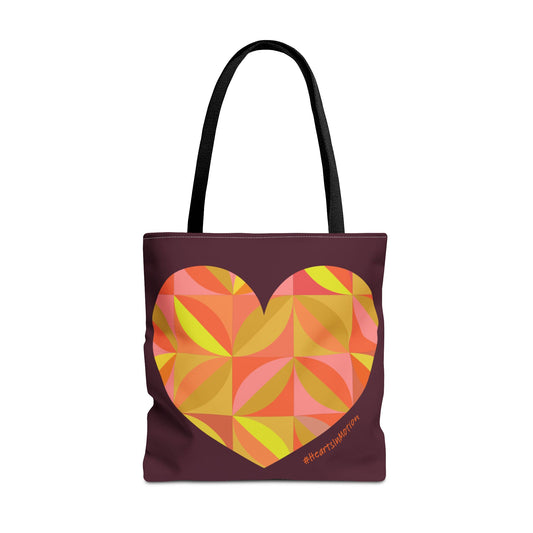 Heart Pattern Tote Bag | #HeartsInMotion | Stylish & Vibrant