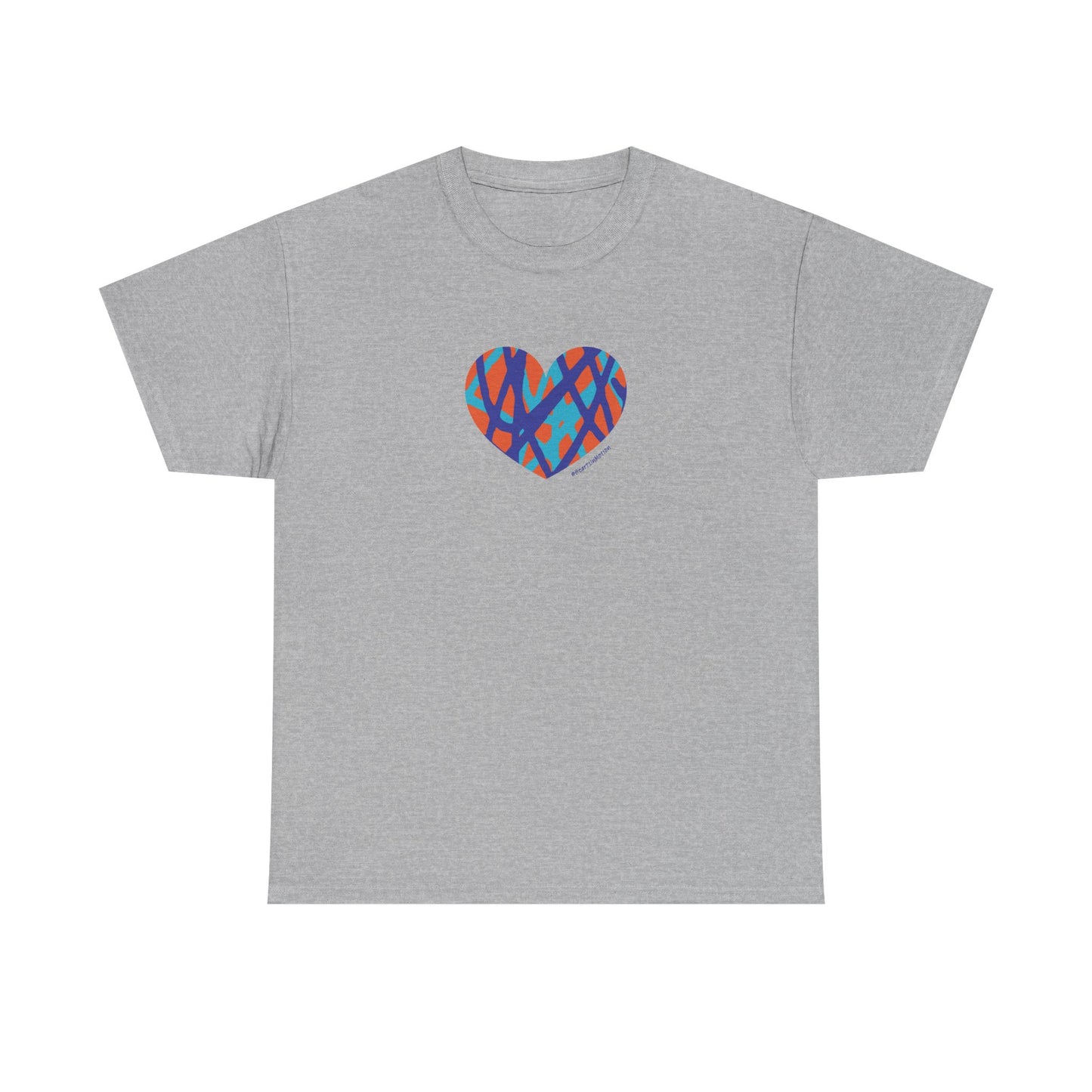 Bold Heart - Unisex Heavy Cotton Tee - #HeartsInMotion