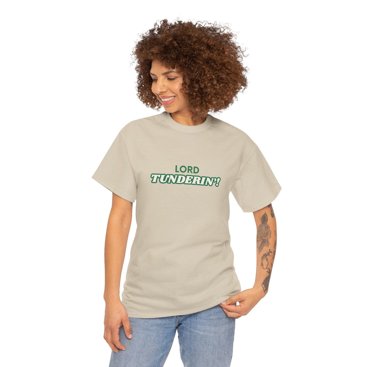 Lord Tunderin' Unisex Heavy Cotton Tee, Funny Graphic Tee, Casual Shirt