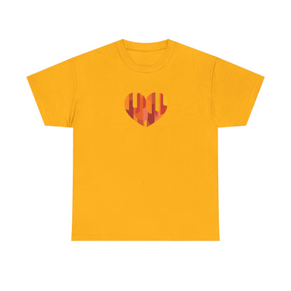 Colourful Heart Unisex Heavy Cotton Tee – #HeartsInMotion