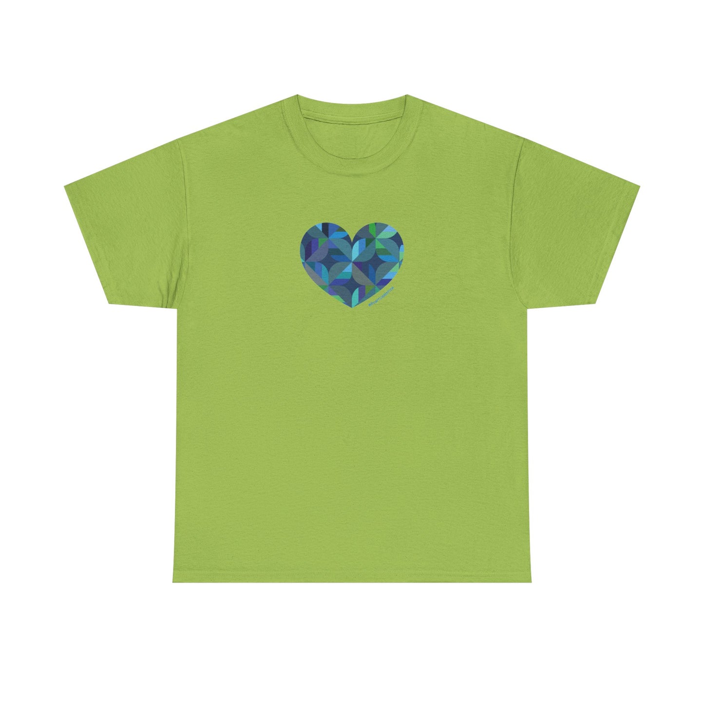 Colourful Heart Unisex Cotton Tee, Casual Wear, #HeartsInMotion