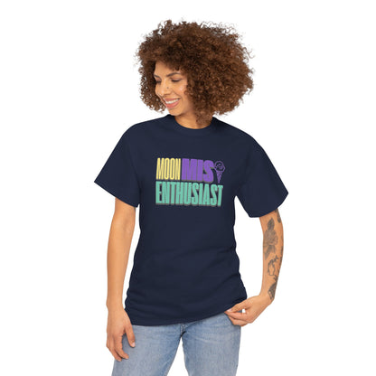 Moon Mist Enthusiast Unisex Heavy Cotton Tee, Graphic Shirt, Ice Cream Lovers