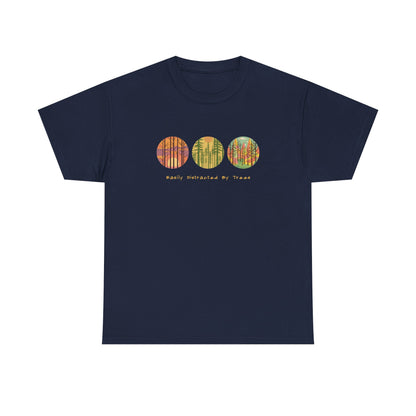Colorful Tree Unisex Heavy Cotton Tee, Outdoor Lover Shirt, Unique Gift